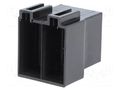 Connector housing; socket; ISO; PIN: 16 4CARMEDIA 331230