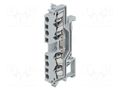 Splice terminal: rail; 24A; 800V; spring clamp; grey; 2.5mm2; TS35 WAGO 280-621