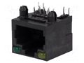 Connector: RJ45; socket; PIN: 8; with LED; 8p8c; Locking: top latch ATTEND 211B-11C0A-R