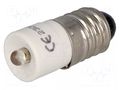 LED lamp; white; E10; 230VAC; No.of diodes: 1 CML INNOVATIVE TECHNOLOGIES 1860723W3