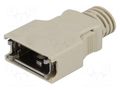 Plug case; PIN: 14; shielded; Locking: latch; for cable; steel 3M 10314-3210-000