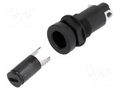 Fuse holder; 5x20mm; 10A; on panel; black; FEF; 250VAC; UL94V-0 SCHURTER 0031.1081