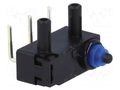 Microswitch SNAP ACTION; 0.1A/125VAC; 2A/12VDC; without lever OMRON Electronic Components D2HW-BL201DL