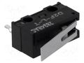 Microswitch SNAP ACTION; 3A/125VAC; 2A/30VDC; with lever; SPDT OMRON Electronic Components D2F-L-T