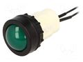 Control lamp; Illumin: LED; green PROMET D22PZ