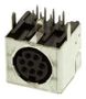 DIN AUD/VID CONN, R/A RCPT, 8POS, PCB 5749268-1