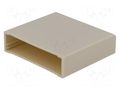 Enclosure: designed for potting; X: 52mm; Y: 56mm; Z: 15mm; ABS; grey COMBIPLAST CP-38-8