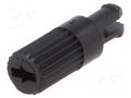 Knob; shaft knob; black; h: 11.7mm; for mounting potentiometers ACP CA14W12B