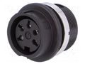Connector: DIN; socket; female; C091B; PIN: 5; 240°; soldering; 300V AMPHENOL C091-3377-000