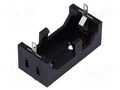 Holder; CR123A,R123; Batt.no: 1; soldering lugs; black; UL94V-0 BULGIN BX0123