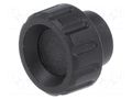 Knob; Ø: 16mm; Int.thread: M3; 6mm; H: 13mm; polyamide; knurled ELESA+GANTER BT.16B-M3