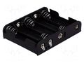 Holder; AA,R6; Batt.no: 5; soldering lugs; black COMF BH-351D