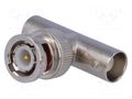 T adapter; BNC socket x2,BNC plug; 50Ω; POM; gold-plated AMPHENOL RF B9073D1ND3G50