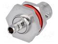 Connector: BNC; socket; female; straight; 50Ω; crimped; PTFE AMPHENOL RF B6421A1NT3G150