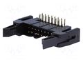Connector: IDC; socket; male; PIN: 16; angled 90°; THT; 2.54mm; 2x8 CONNFLY AWP-16K