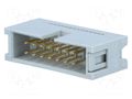 Connector: IDC; plug; male; PIN: 14; IDC; for ribbon cable; 2.54mm CONNFLY AWHP-14B