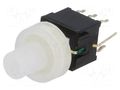 Switch: keypad; Pos: 2; DPDT; 0.1A/30VDC; colourless; LED; green; THT HIGHLY ELECTRIC PB61304AL-3