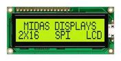 LCD MODULE, 16 X 2, COB, 5.55MM, STN MC21605C6W-SPTLYS-V2
