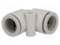 Push-in fitting; angled 90°; -1÷10bar; polypropylene; -5÷60°C SMC KQ2L12-00A