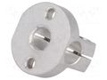 Mounting coupler; aluminium; D: 12mm; S: 10mm; Base dia: 38mm ELESA+GANTER GN473-B12-MT