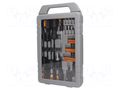 Kit: screwdrivers; 45pcs. GOLDTOOL GT-1045