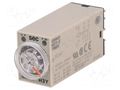 Timer; 0,5÷10s; DPDT; 250VAC/5A; 24VDC; H3Y; socket; -10÷50°C; PIN: 8 OMRON H3Y-2-24DC-10S