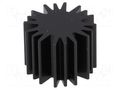 Heatsink; LED; Ø: 20mm; H: 15mm; 6.3K/W; black FISCHER ELEKTRONIK SK58515