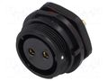 Connector: circular; socket; female; PIN: 2; IP68; SP21; 30A; 500V WEIPU SP2112/S2