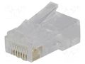Connector: RJ45; plug; PIN: 8; 8p8c; for cable; IDC,crimped NINIGI RJ45W-R