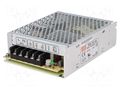 Power supply: switching; for building in,modular; 75W; 24VDC MEAN WELL RS-75-24