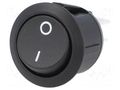 ROCKER; DPST; Pos: 2; ON-OFF; 10A/250VAC; black; none; R13-244-AC SCI R13244A02