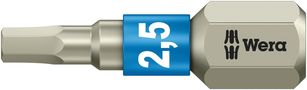 3840/1 TS bits, stainless, 2.5x25, Wera 05071072001