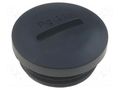 Stopper; PG11; polyamide; black; H: 10.4mm; Øout: 21.7mm KSS WIRING PSP-11