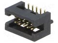 Connector: IDC; socket; male; PIN: 10; straight; SMT; gold flash CONNFLY DS1031-14-10S8B