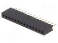 Connector: pin strips; socket; female; PIN: 14; straight; 1A; THT CONNFLY DS1065-01-1X14S8BV