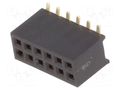 Connector: pin strips; socket; female; PIN: 12; SMT; straight; 1A CONNFLY DS1065-05-2X6S8BS