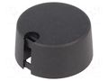 Knob; with pointer; plastic; Øshaft: 6mm; Ø31x16mm; black; A10 OKW A1031069