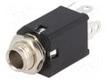 Connector: Jack 6,3mm; socket; female; stereo,with double switch AMPHENOL ACJS-MVS-5