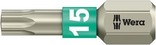 3867/1 TS TORX® bits, stainless, TX 15x25, Wera 05071033001