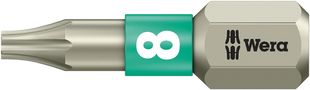 3867/1 TS TORX® bits, stainless, TX 8x25, Wera 05071030001