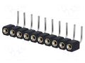 Connector: pin strips; socket; female; PIN: 10; angled 90°; THT CONNFLY DS1002-01-1X10R13