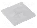 Holder; screw,self-adhesive; polyamide; natural; Tie width: 4mm HELLERMANNTYTON QM20A-PA66-NA-C1