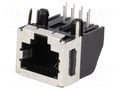 Connector: RJ45; socket; PIN: 8; Cat: 3; shielded,low profile; 8p8c TE Connectivity RJ45GE-AMP