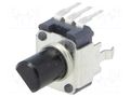 Potentiometer: shaft; single turn,vertical; 10kΩ; ±20%; 6mm; mono ALPS RK09K1130A6S