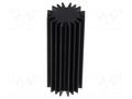 Heatsink; LED; Ø: 20mm; H: 50mm; black FISCHER ELEKTRONIK SK58550