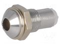 LED holder; 3mm; chromium; metal; convex; with plastic plug SIGNAL-CONSTRUCT SMQ1069