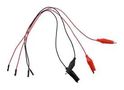 CROCODILE CLIP TO JUMPER SOCKET, BLK/RED 2447