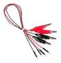 CROCODILE CLIP TO JUMPER PIN, BLK/RED 2480