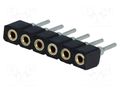 Connector: pin strips; socket; female; PIN: 6; straight; THT; 2mm CONNFLY DS1002-02-1X06BT1F