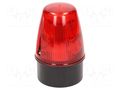 Signaller: lighting; continuous light,blinking light; red; IP65 MOFLASH SIGNALLING LED100-05-02